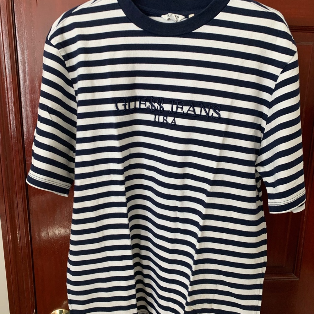 GUESS ASAP ROCKY NAVY TEE SHIRT - Picture 2 of 4